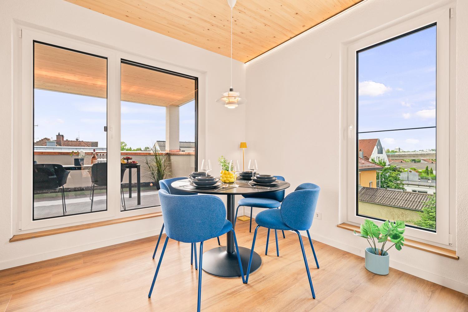 شقة Penthouse Mit Traumhafter Terrasse Klimatisiert FDH المظهر الخارجي الصورة